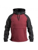 Nordcode Lynx Softshell Lady Hoodie μπορντό-μαύρο KEVLAR REINFORCED